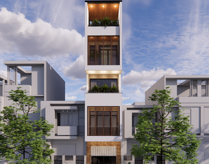 Xây Dựng Nhà Phố 4 Tầng Tại Bình Dương